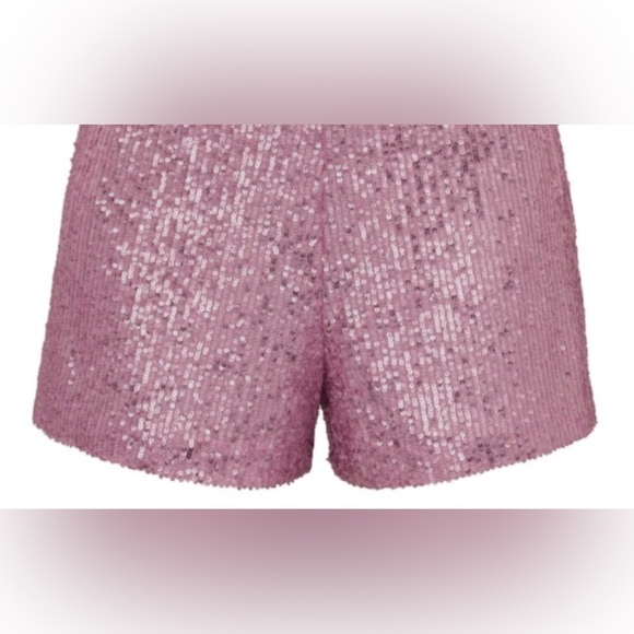 NOLISHOP-PINK SEQUIN SHORTS-NWT - Picture 2 of 7